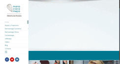 Desktop Screenshot of dermatologamariaclaramejia.com